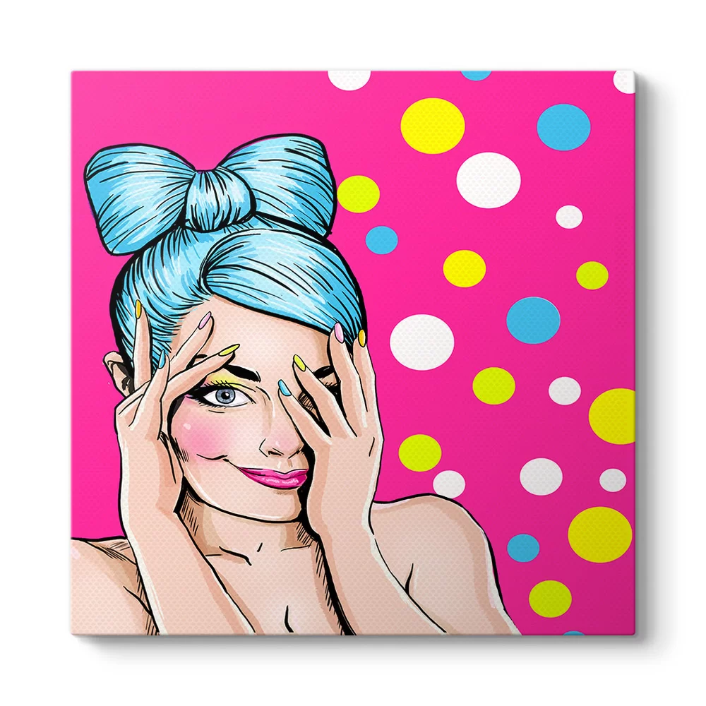 Pin Up Blue Tablo - Model 3